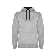 Толстовка с капюшоном "Urban" женская, серый/черный