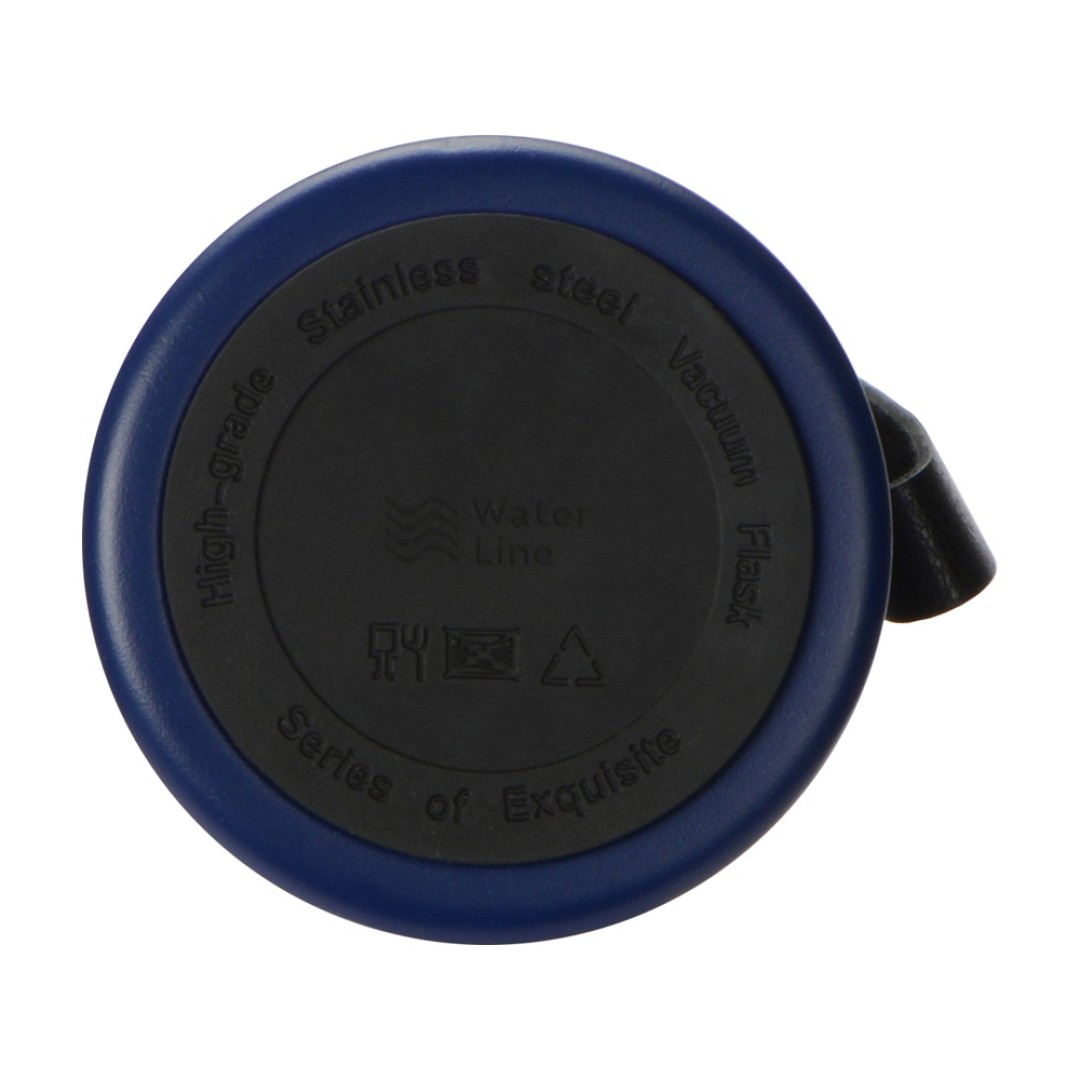 Вакуумный термос "Story" c покрытием powder, темно-синий