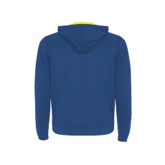 Толстовка на молнии "Fuji", королевский синий/неоновый желтый