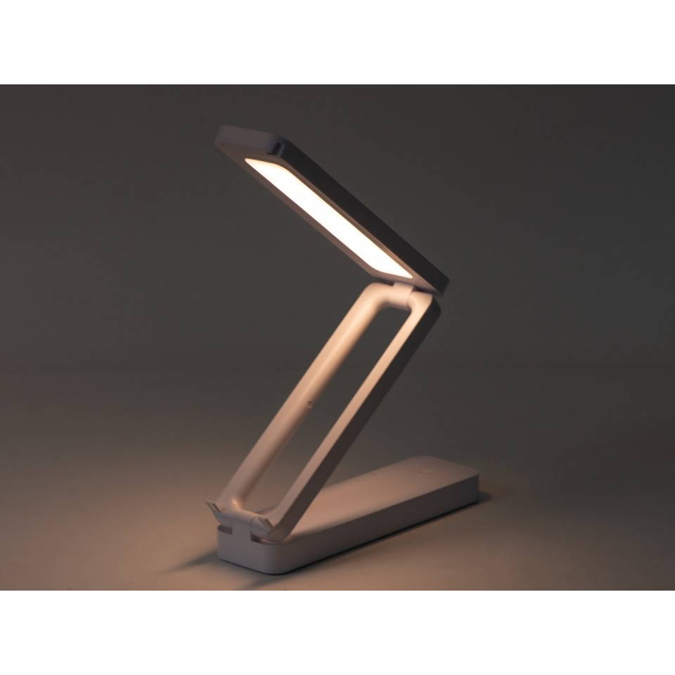 Складывающаяся LED лампа с беспроводной зарядкой «Lightfold», белый