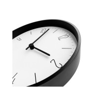 Часы настенные "Lander" S, белые с черным