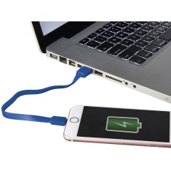 2 в 1 Кабель для зарядки в футляре, синий