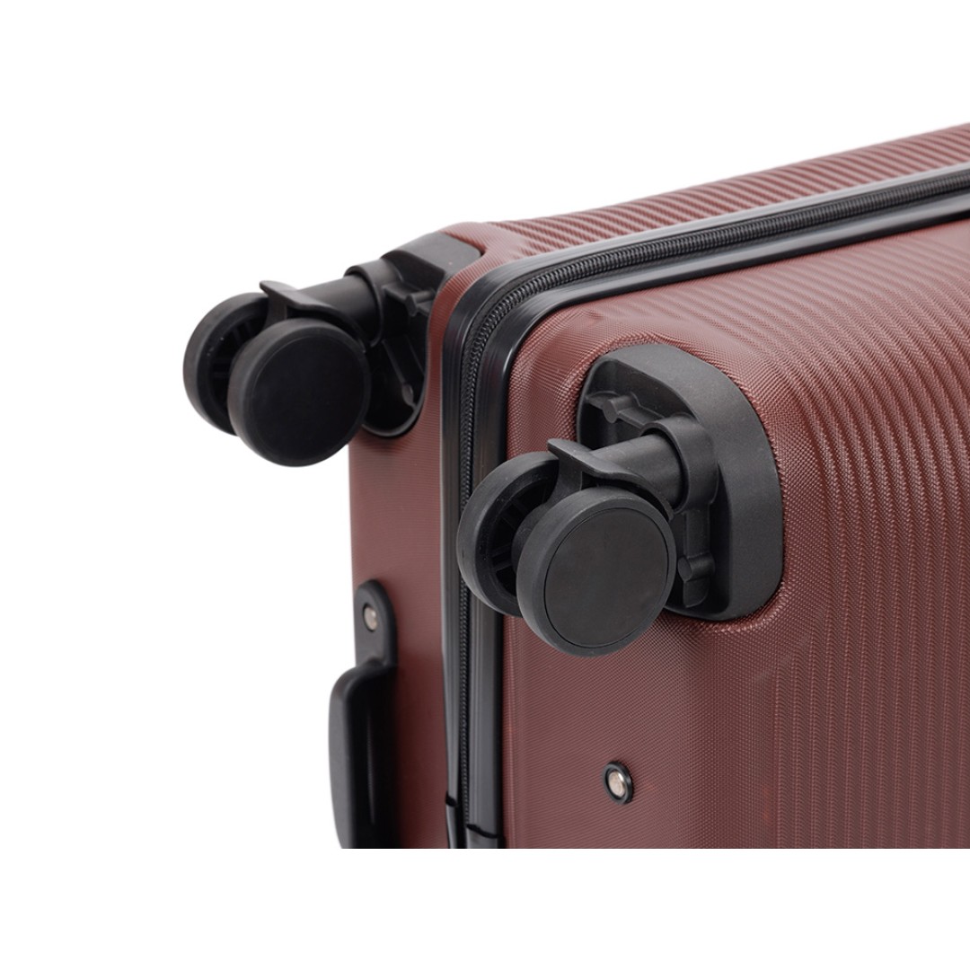 Чемодан TORBER Onego, бордовый, ABS-пластик, 79,5 х 51 х 29 см, 103 л