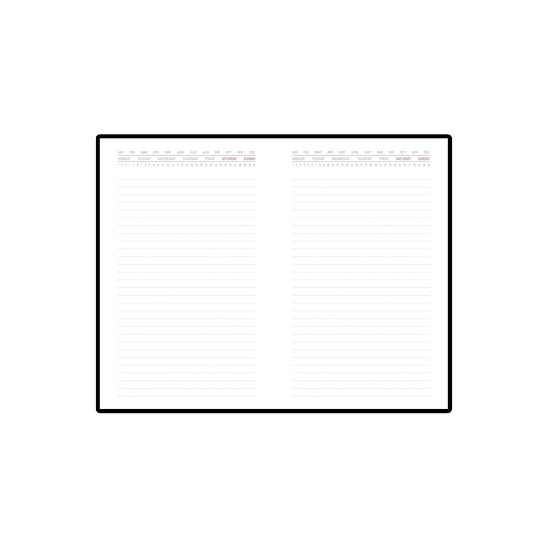 Ежедневник недатированный с индексами А5 «Bergamo», черный