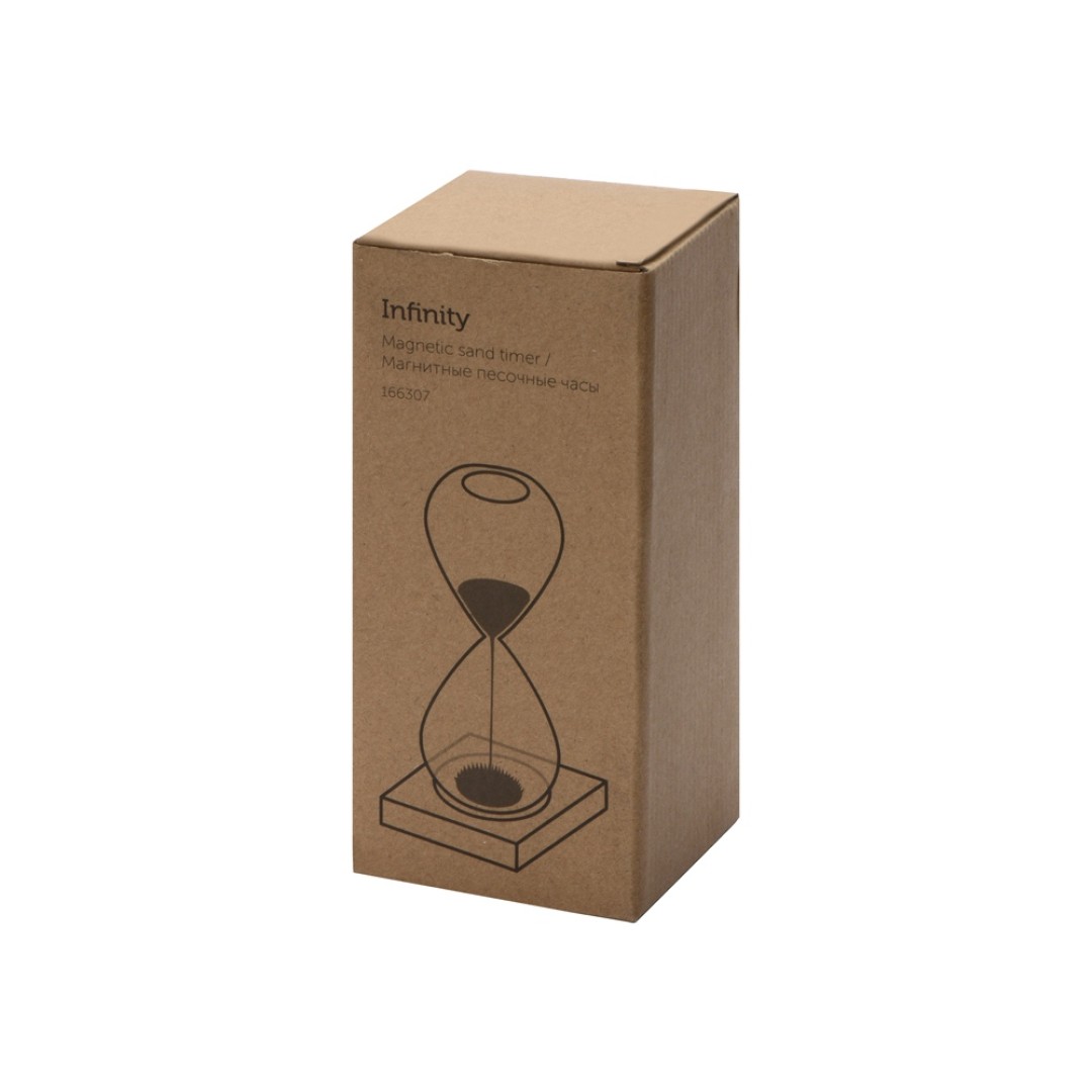Песочные магнитные часы на деревянной подставке "Infinity"