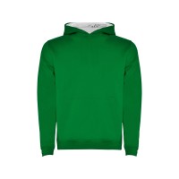 Толстовка с капюшоном "Urban" детская, зеленый/белый
