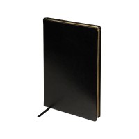 Ежедневник недатированный А5 "Megapolis Nebraska", черный с золотым обрезом