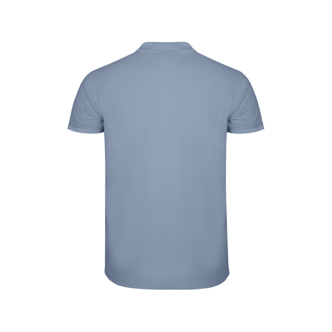 Рубашка поло "Star" мужская, спокойный синий