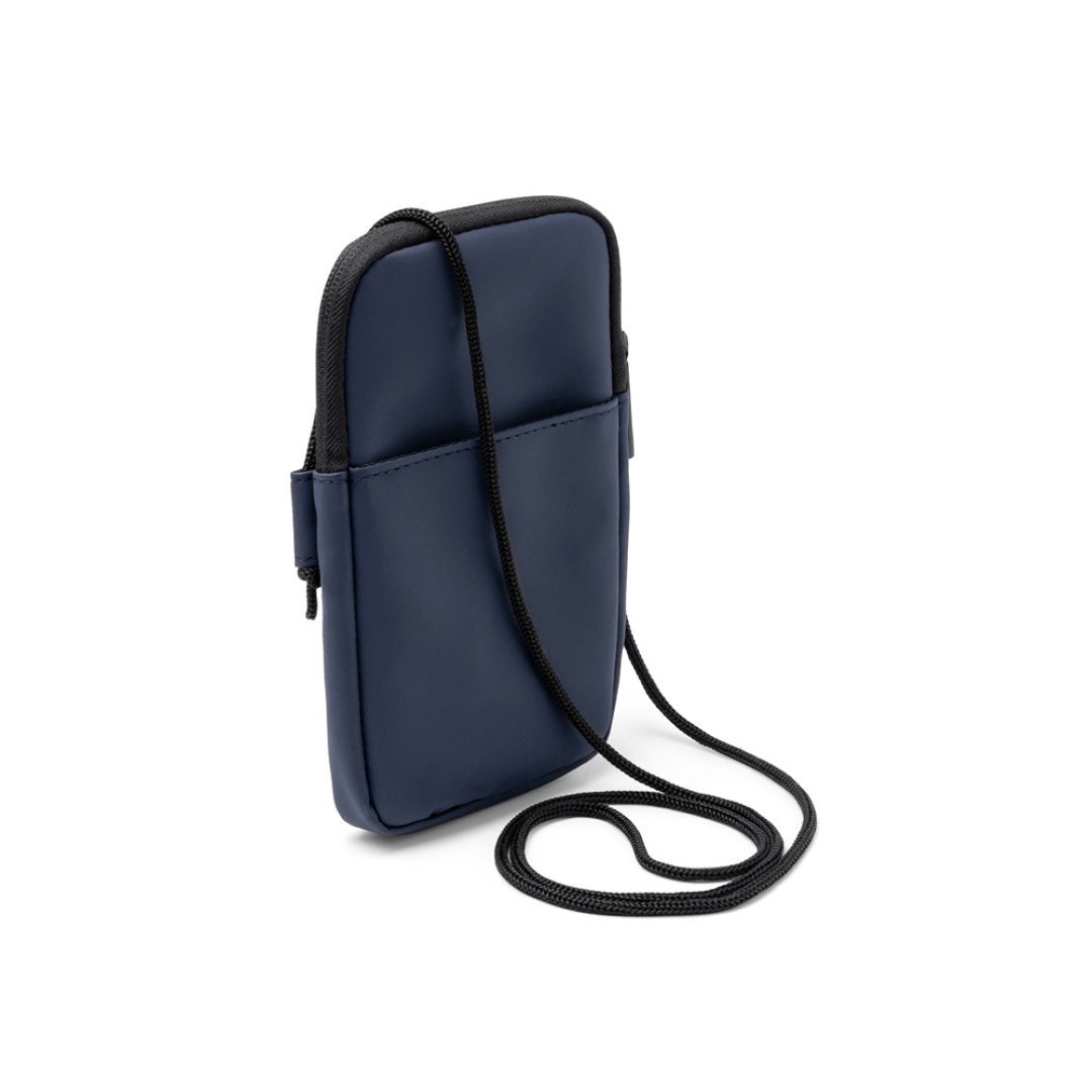 Сумка для мобильного телефона SEUL из экокожи, синий нейви