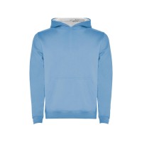 Толстовка с капюшоном "Urban" детская, небесно-голубой/белый