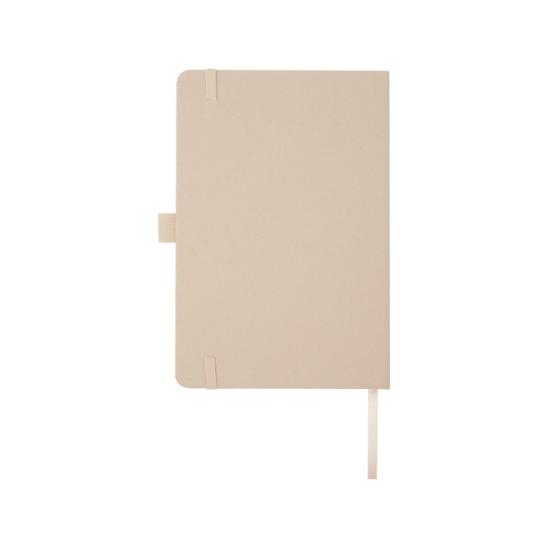 Блокнот Honua форматом A5 из переработанной бумаги с обложкой из переработанного ПЭТ, бежевый овсяный