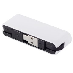 USB-хаб «Hubix» с коннектором 2-в-1 USB-C и USB-A, 2.0, белый