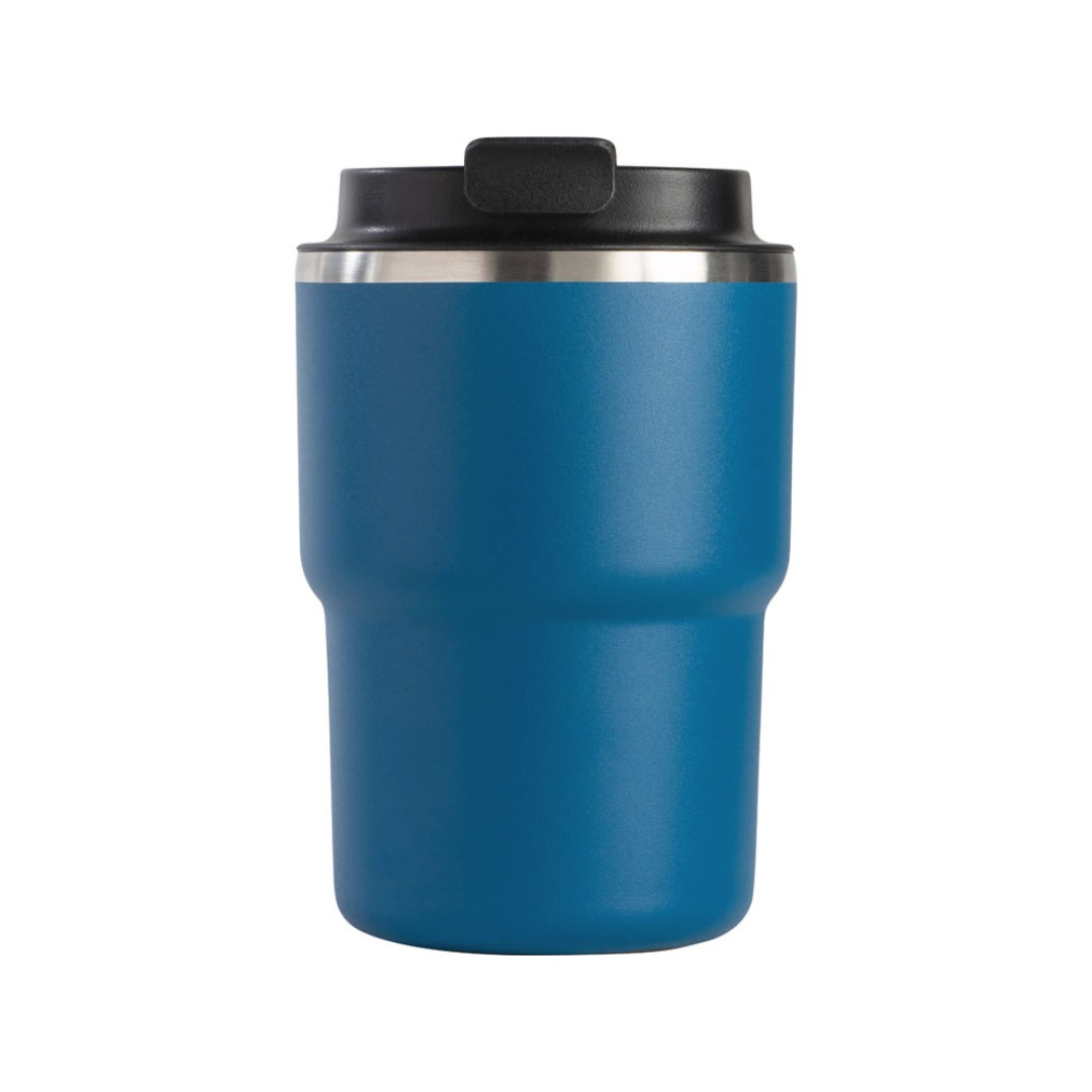 Вакуумная термокружка с внутренним керамическим покрытием «Coffee Express», 360 мл, синий