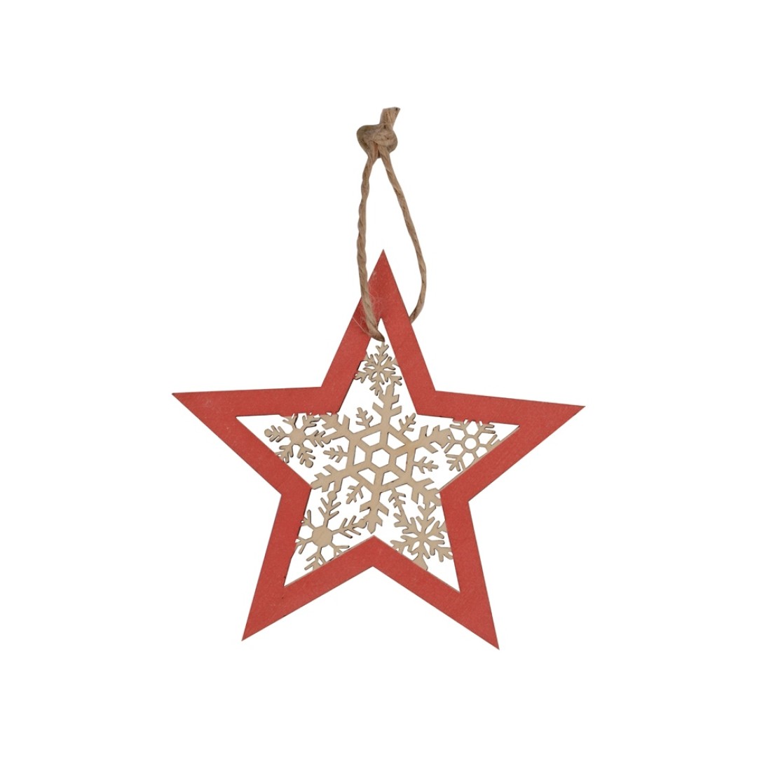 Подвеска деревянная "Звездочка"