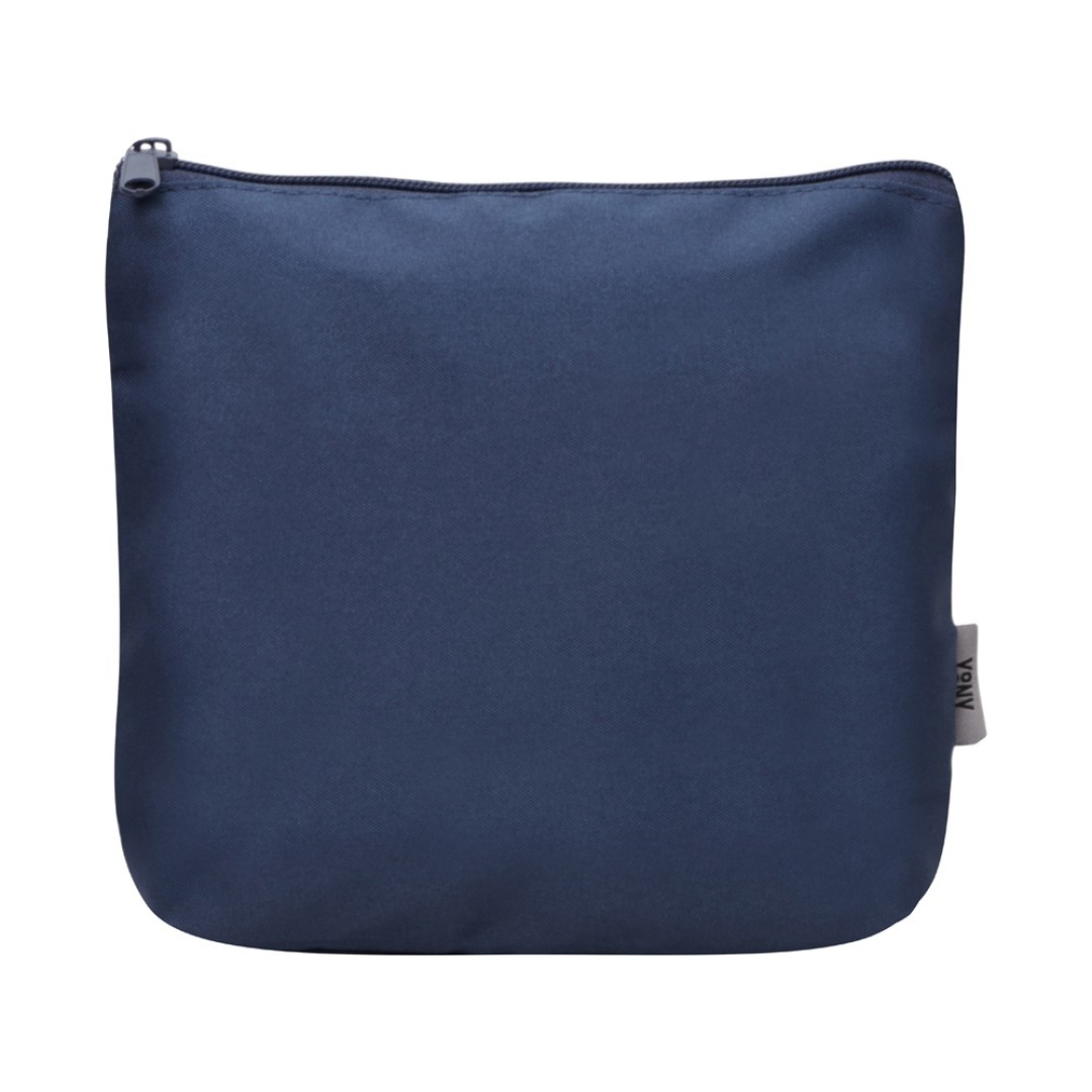 Органайзер для электроники и проводов "Amalia" из полиэстера 300D с подкладкой, темно-синий