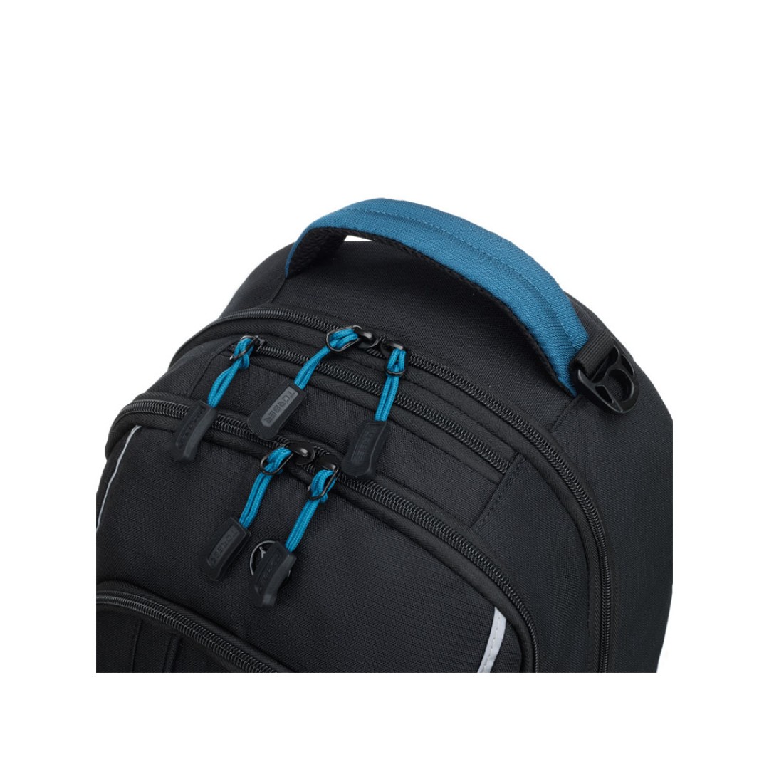 Рюкзак TORBER ROCKIT с отделением для ноутбука 15.6", чёрный/синий, нейлон, 32 х 14 х 50 см, 22л