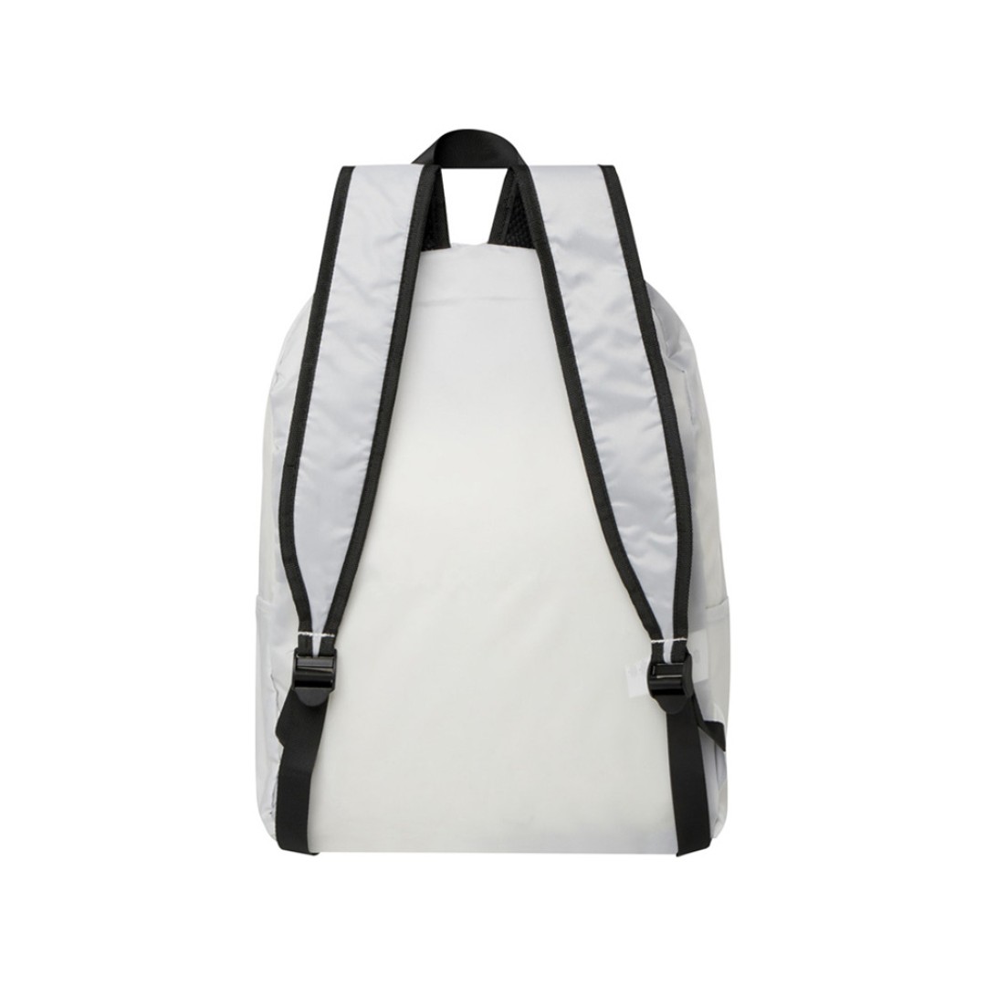 Складной рюкзак EcoFold объемом 15 л из переработанного ПЭТ-пластика - Белый