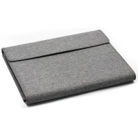 Портфолио А4 из RPET с отделением для ноутбука "NotyFolio Eco", 20 л FSC бумаги, серый