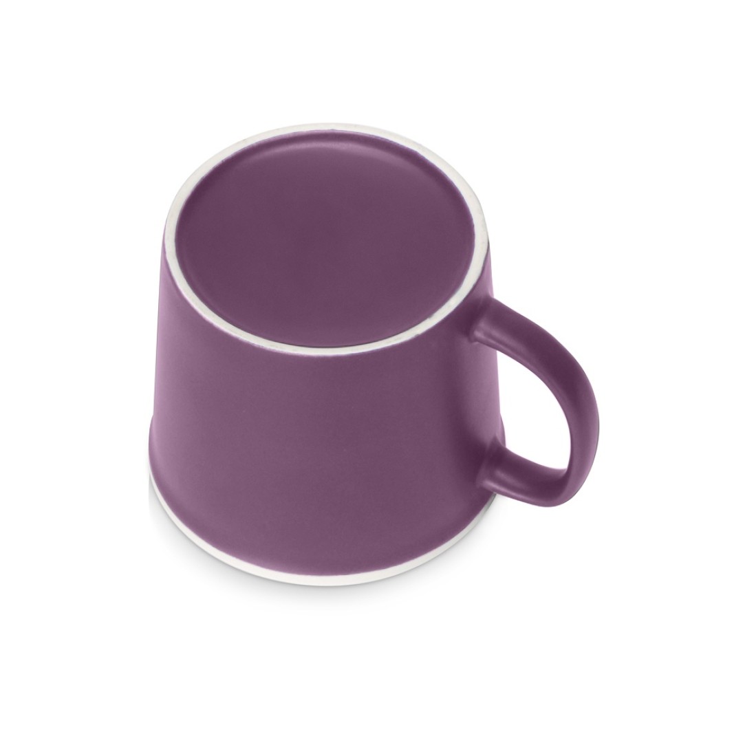 Матовая кружка Nancy 360 мл цветная снаружи, белая внутри, фиолетовый