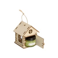 Подарочный набор "Крем-мед в домике", крем-мед лайм с имбирем 35 г