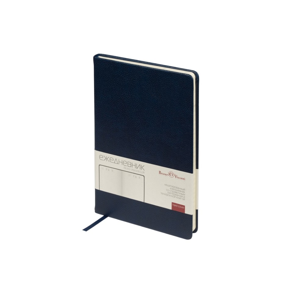 Ежедневник недатированный А5 "Loft", темно-синий