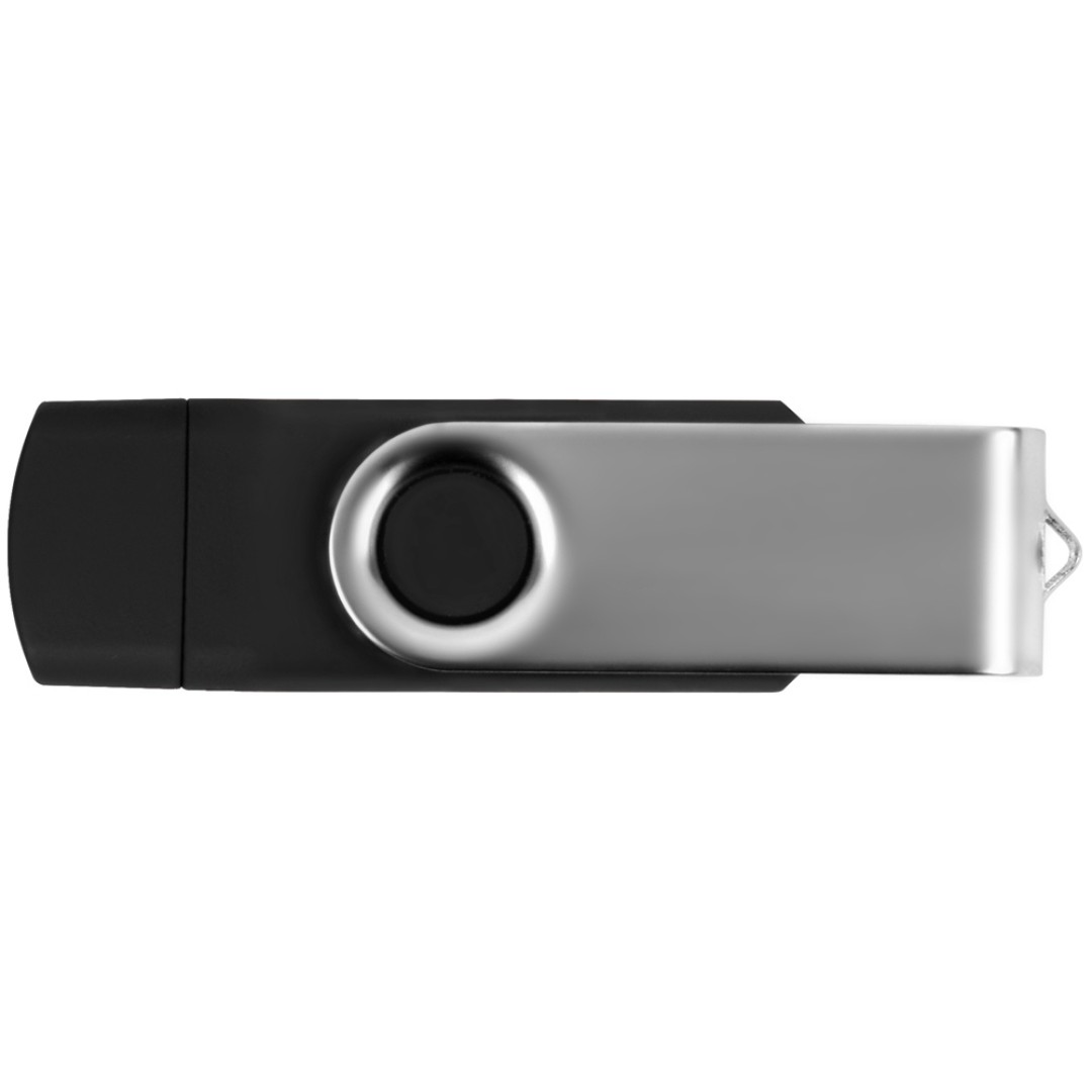 USB/micro USB-флешка 2.0 на 16 Гб «Квебек OTG», черный