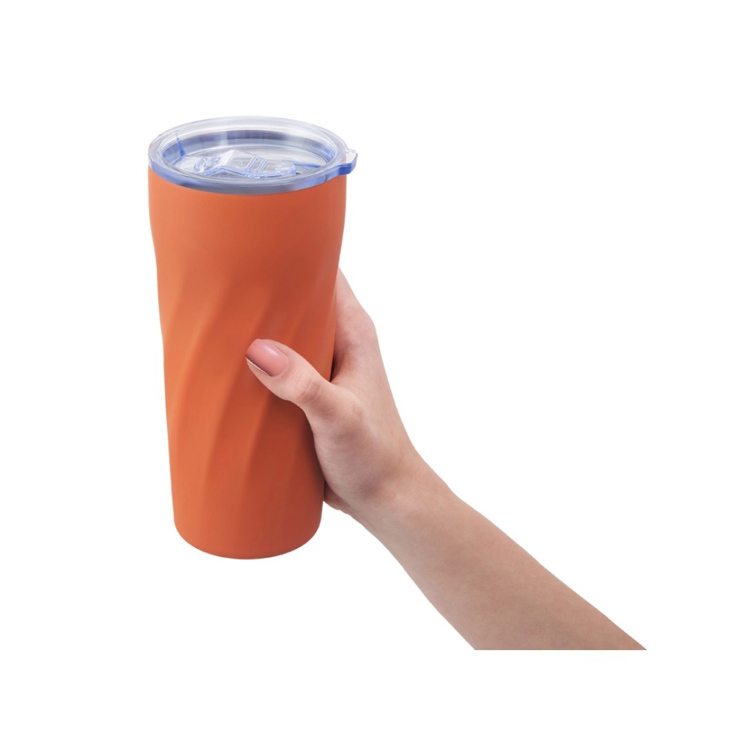 Подарочный набор "FAMILY" с термосом и термокружкой, оранжевый