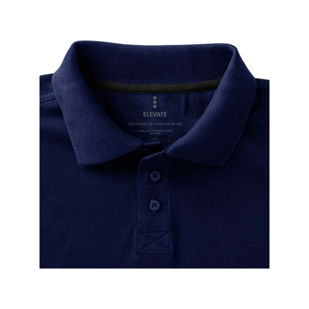 Calgary женская футболка-поло с коротким рукавом, темно-синий