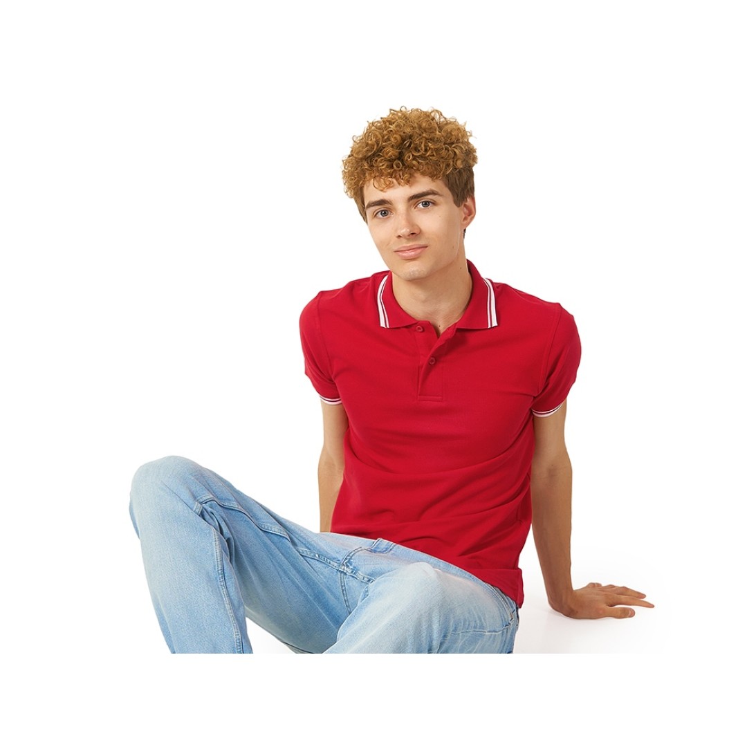 Рубашка поло "Erie" мужская, красный