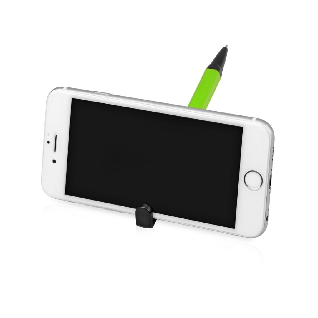 Ручка-подставка металлическая, «Кипер Q», зеленое яблоко/черный