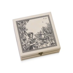 Подарочный набор с чаем «Чайный букет» в деревянной шкатулке, натуральный