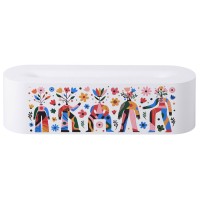 Увлажнитель с эффектом пламени "Flame", белый с УФ-печатью DTF