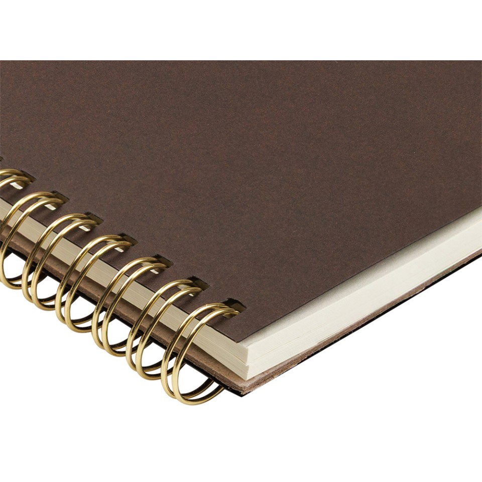 Бизнес тетрадь на гребне А5 "Pragmatic", 60 листов в клетку, темно-коричневый