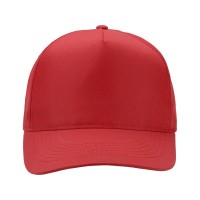 Бейсболка "Poly" 5-ти панельная 120 гр, красный