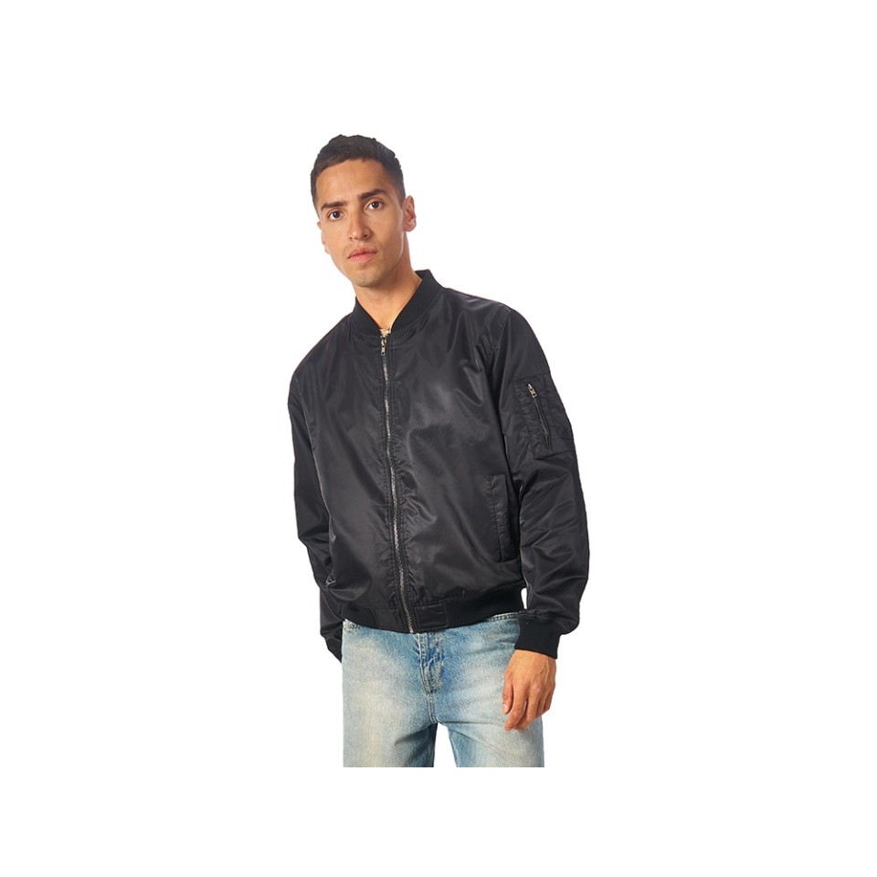 Куртка бомбер «Antwerpen» унисекс, черный