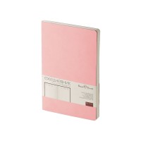 Ежедневник А5 недатированный «Megapolis Velvet Flex», розовый powder