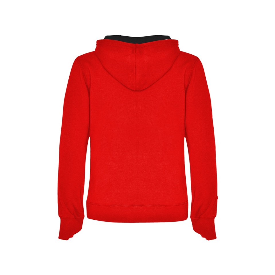 Толстовка с капюшоном "Urban" женская, красный/черный