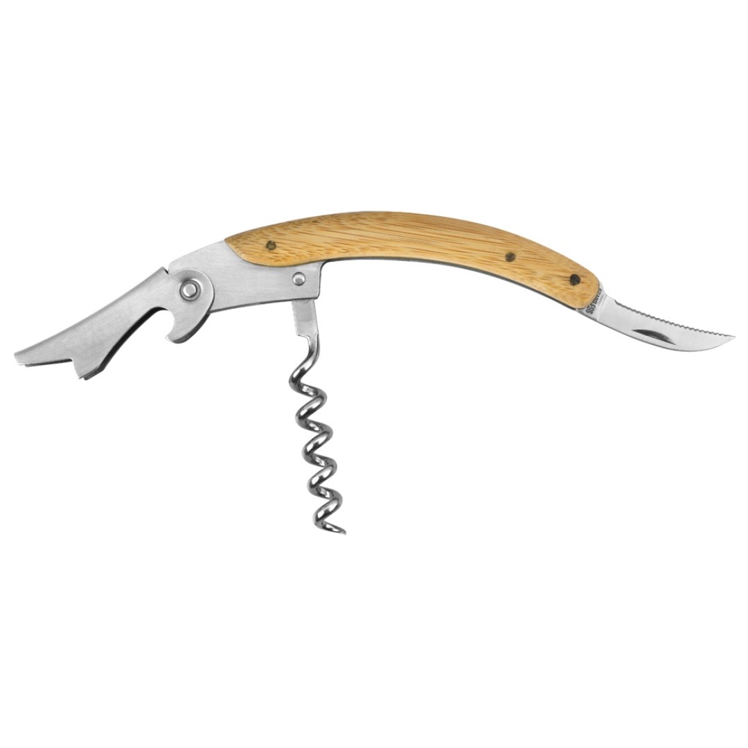 Набор аксессуаров для вина «Бомонт», коричневый замочек