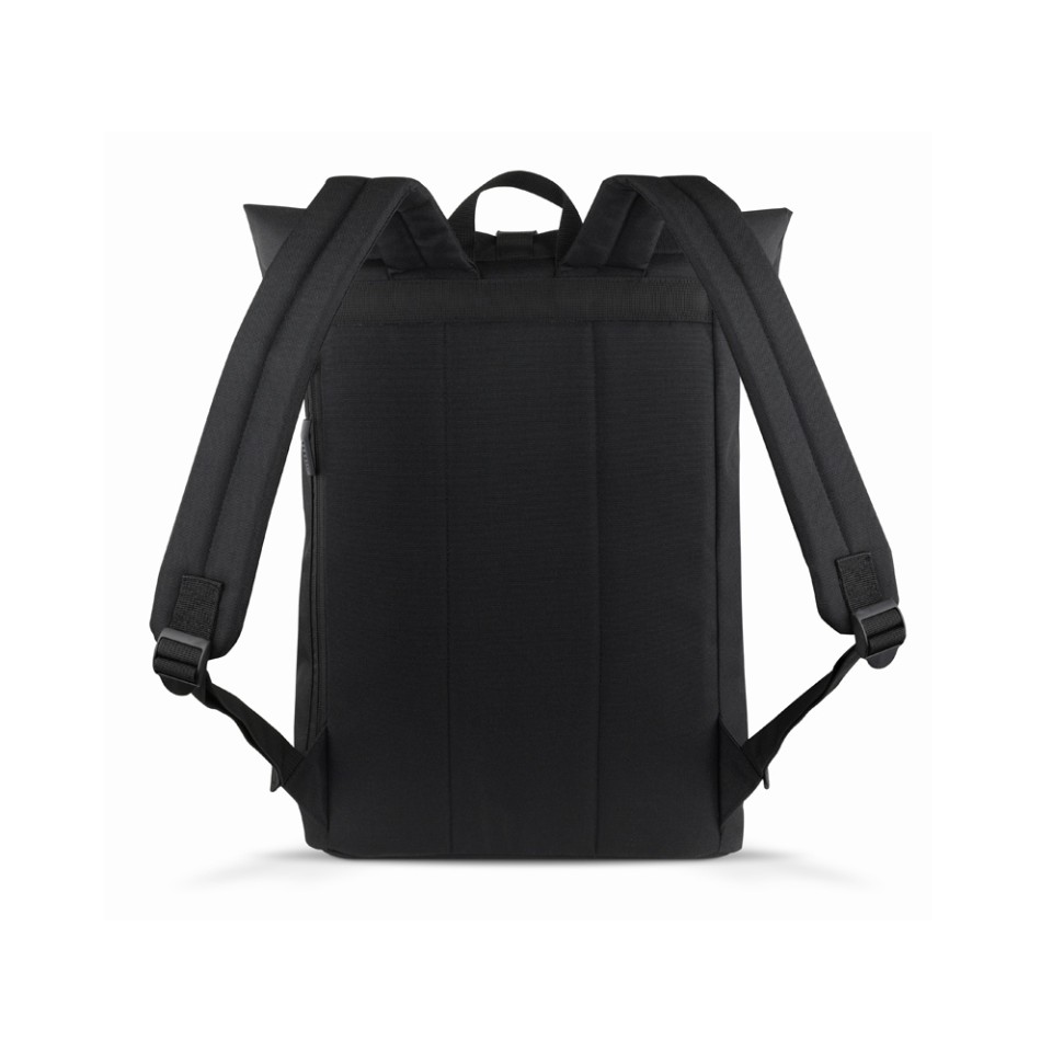 Рюкзак BUGATTI Blanc Delight, чёрный, нейлон RPET600D/тарпаулин/полиэстер, 41х13х46 см, 15 л