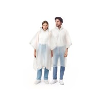 Пончо «Hawaii» c чехлом унисекс, белый