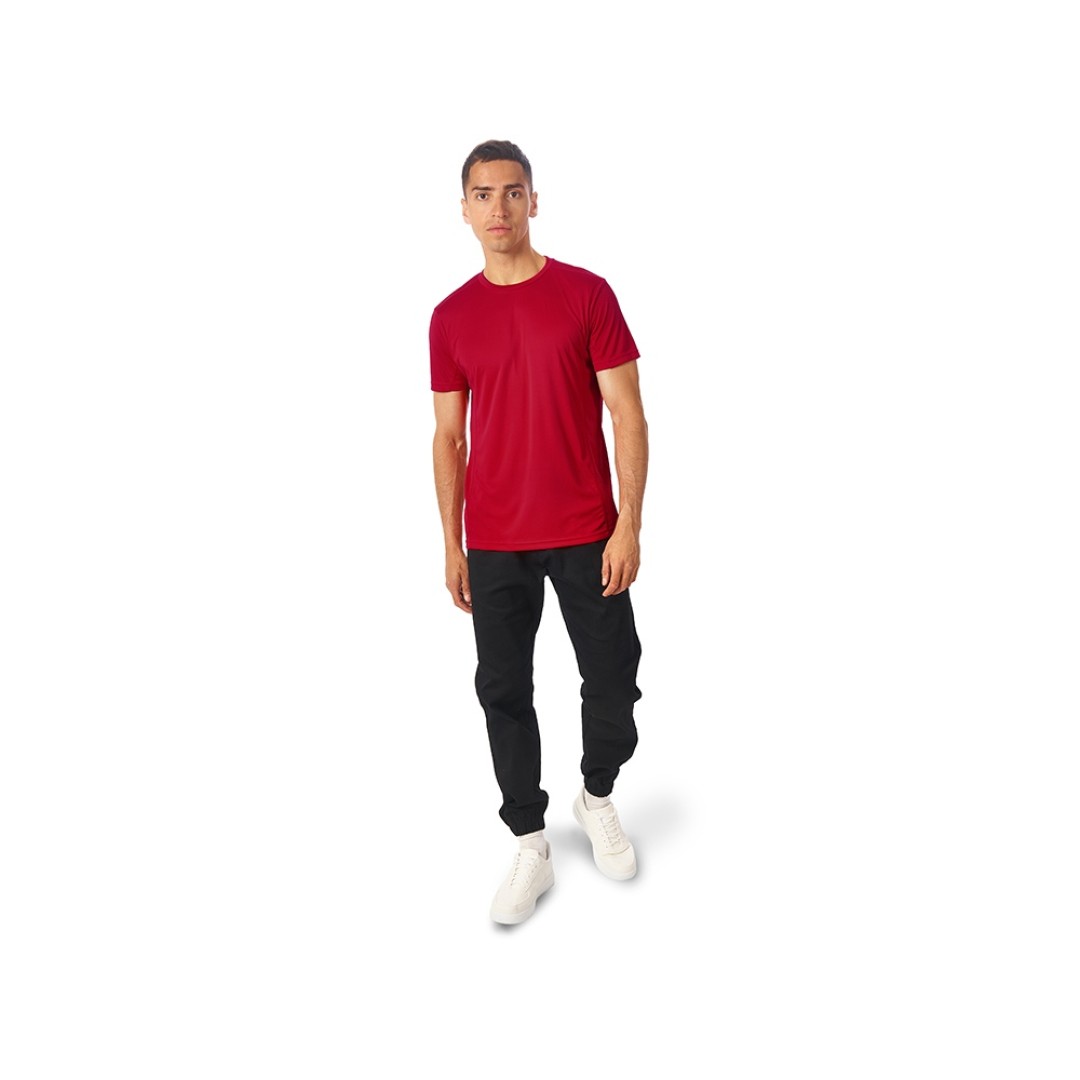 Мужская спортивная футболка Turin из комбинируемых материалов, красный