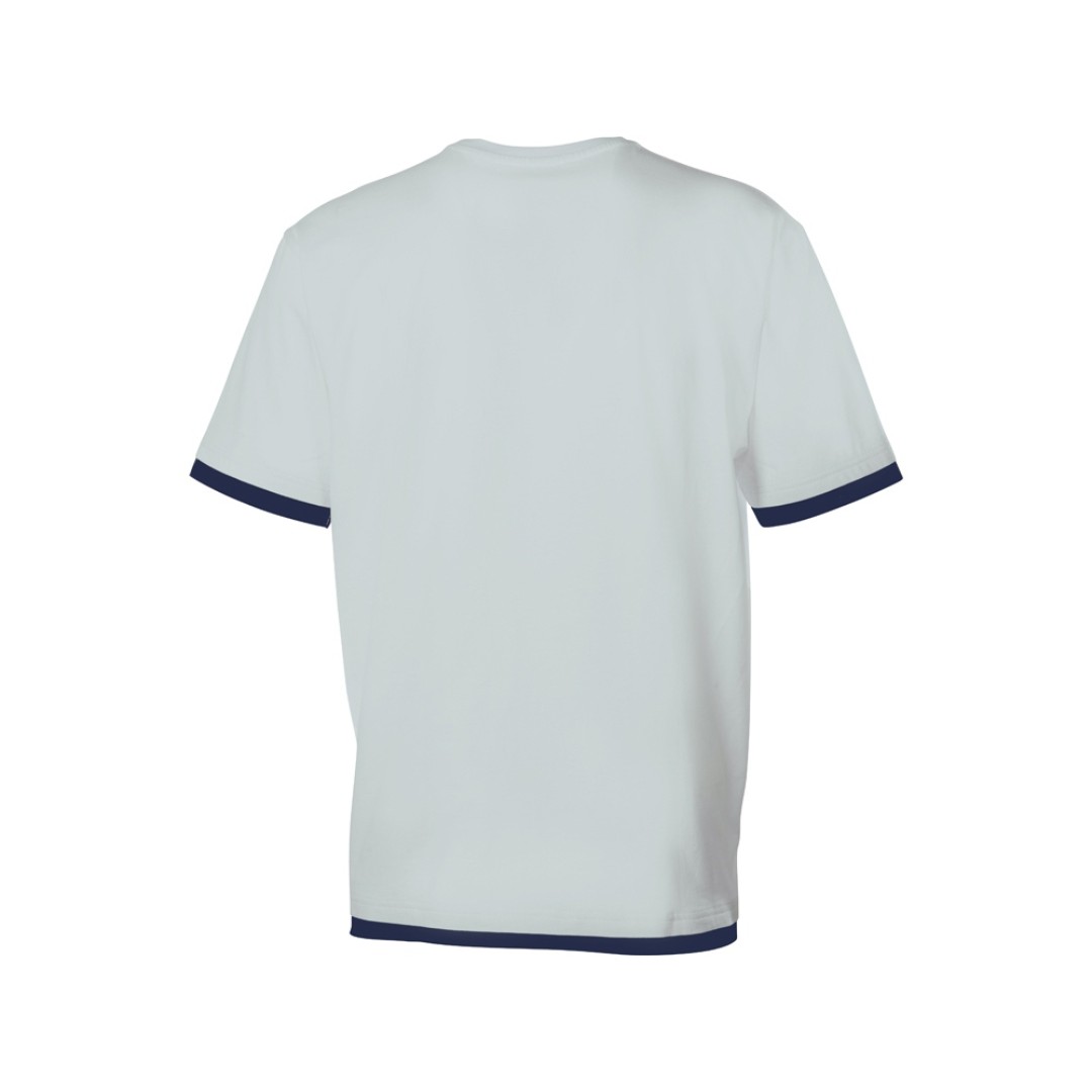 Футболка «Rotterdam» мужская, жемчужный/темно-синий