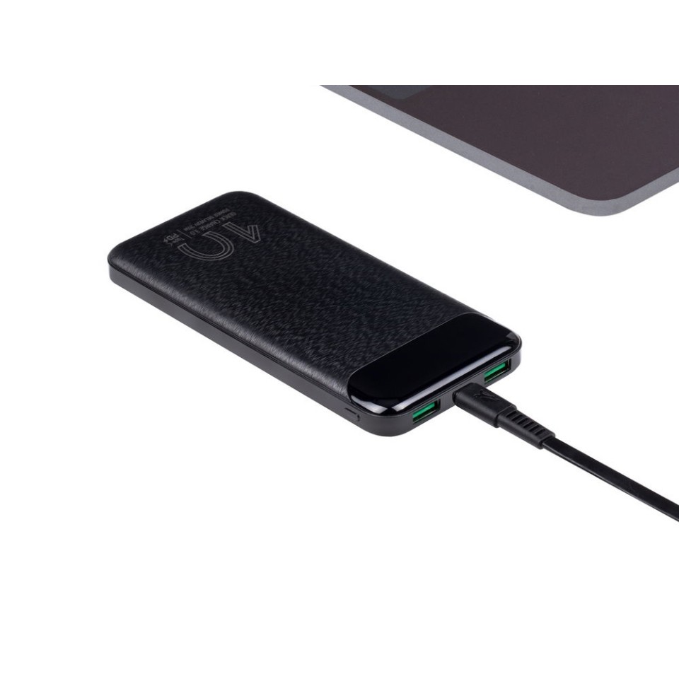 VA2540 (10 000mAh), QC/PD 20W внешний аккумулятор с дисплеем, черный