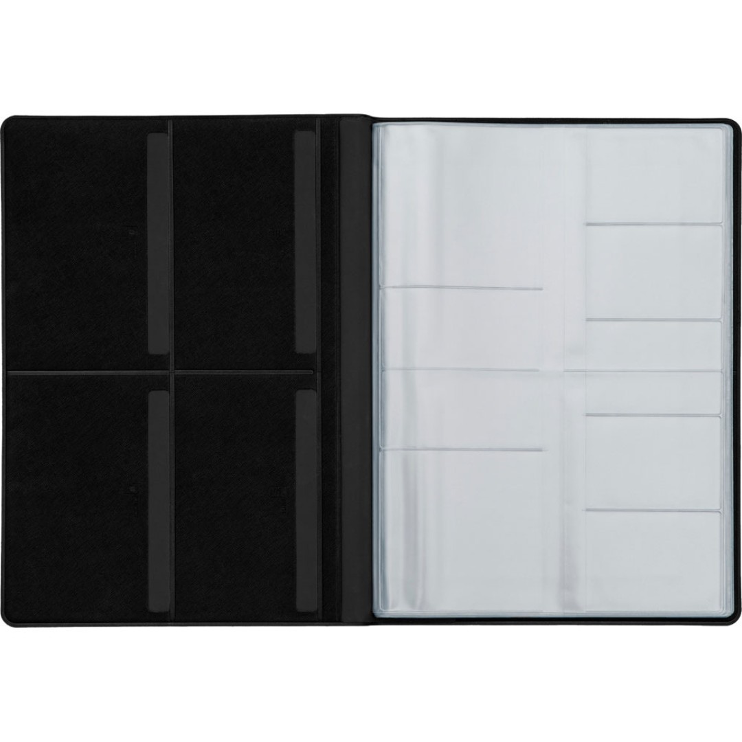 Органайзер Favor 2.0 для семейных документов на 4 комплекта документов, формат А4, черный