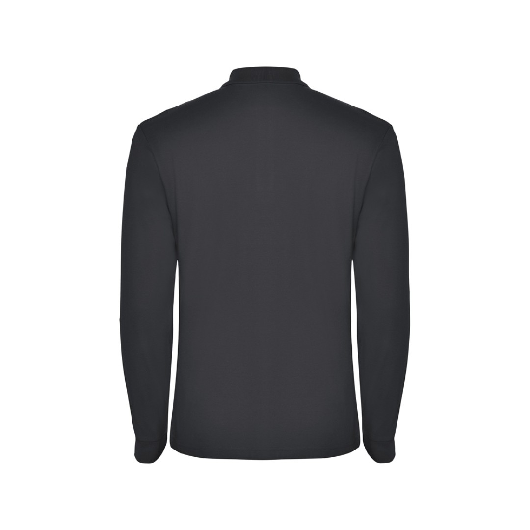 Рубашка поло "Estrella" мужская с длинным рукавом, графит