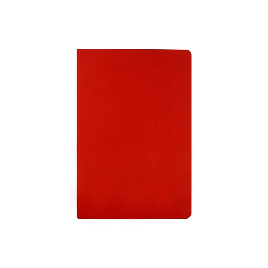 Бизнес тетрадь А5 "Megapolis flex" 60 л. soft touch клетка, красный