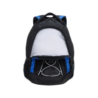 Рюкзак TORBER ROCKIT с отделением для ноутбука 15", черный/синий, полиэстер, 33х19х45 см, 28 л