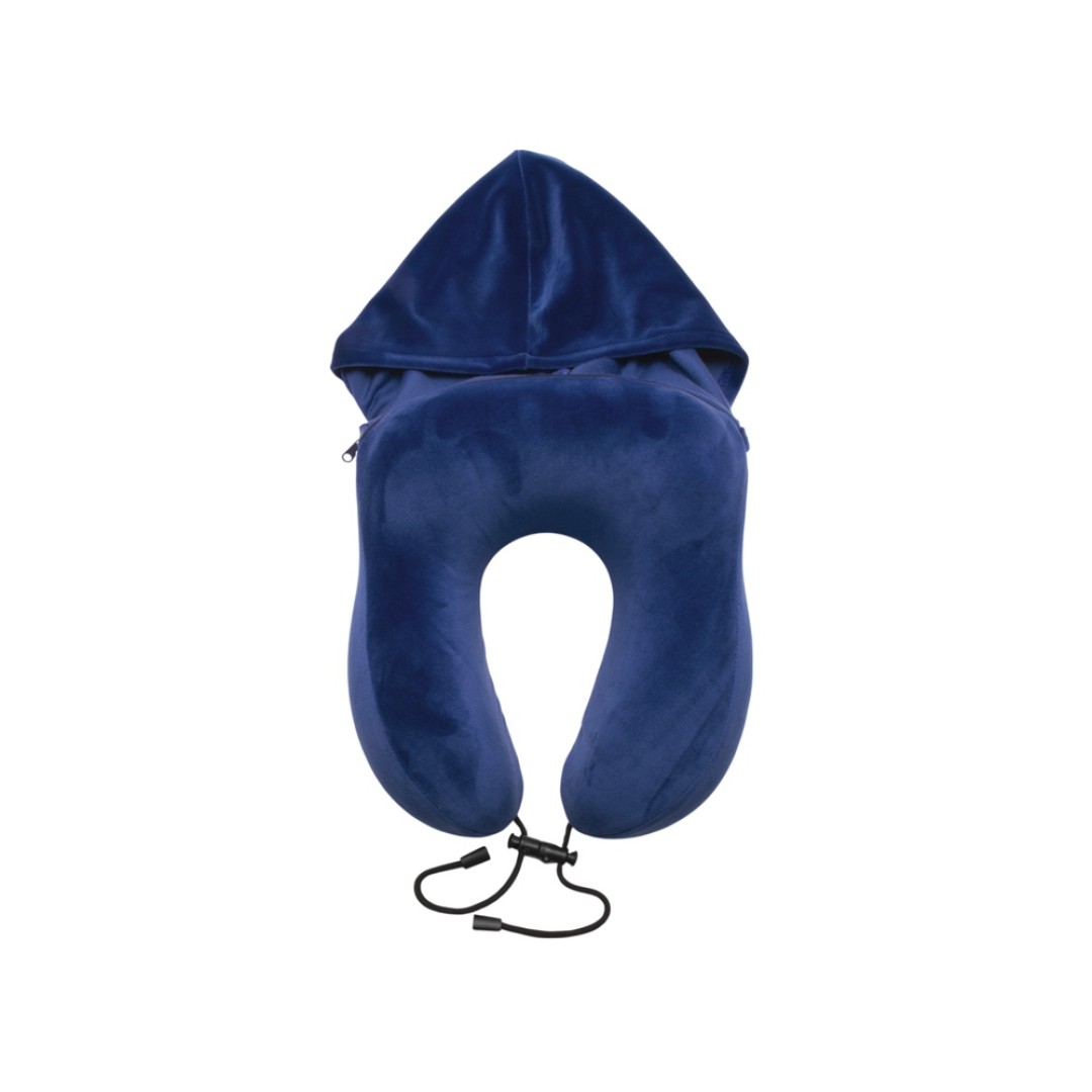 Подушка с эффектом памяти, с капюшоном "Dream Hood", синий