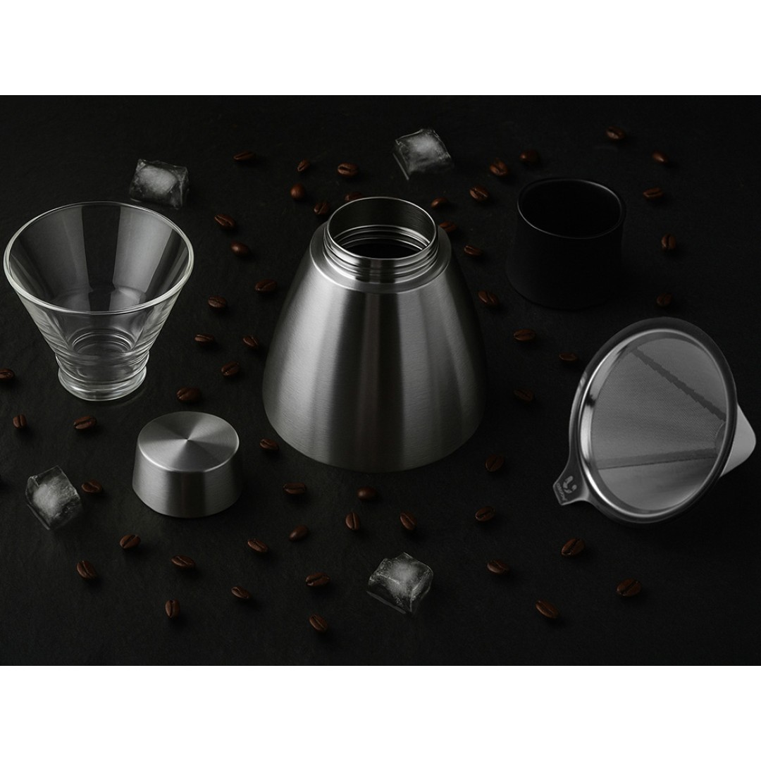 Кофеварка POUR OVER, 1000 мл, серебристый/черный