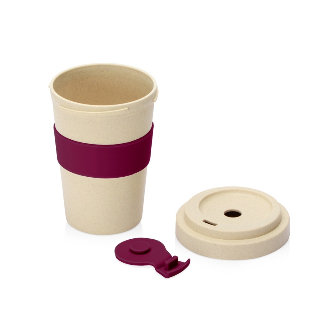 Стакан из пшеничного волокна «Flava», burgundy